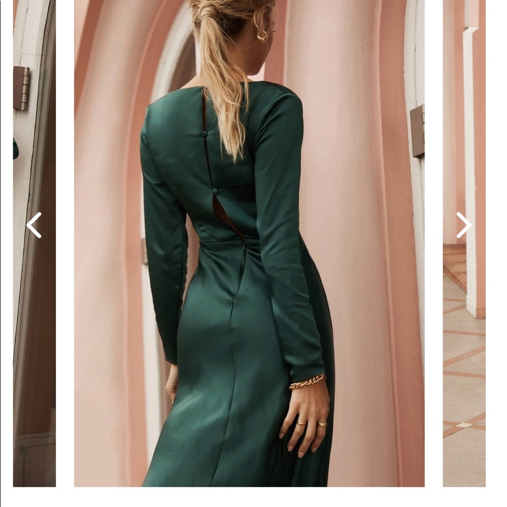 Forest green midi